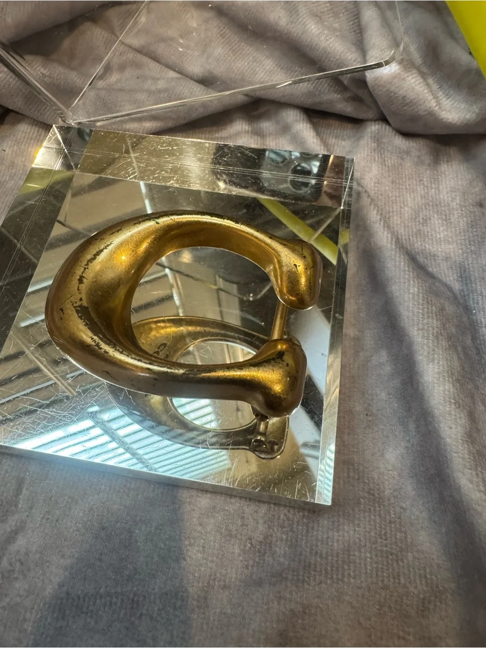 Coach Brass C-Shaped Belt Buckle-Vintage